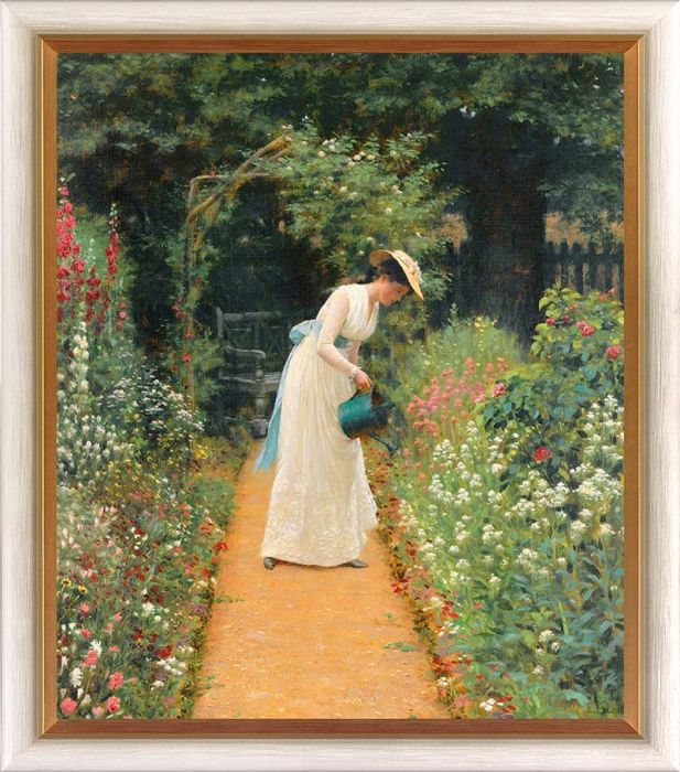 Edmund Blair Leighton "My Lady`s Garden"